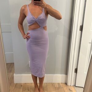 Bardot Lilac Midi Dress